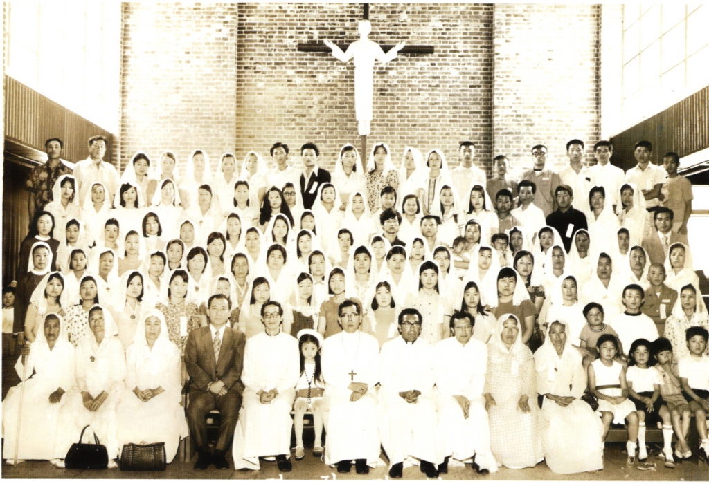1972년 견진성사 김수환 추기경 미사 집전